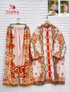 Turkis Vol 6 By Aasha Modal Sattin Printed Co Ord Set Wholesalers In Delhi